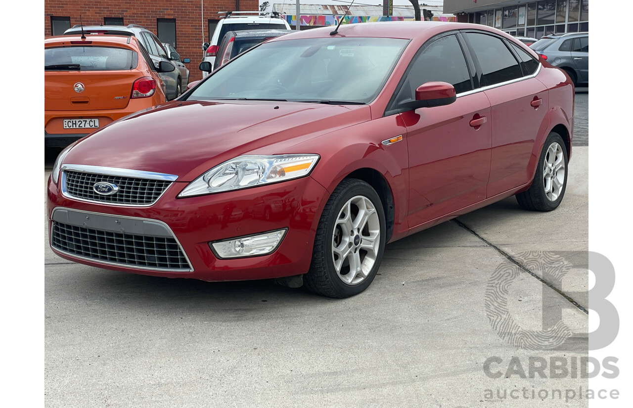 8/2009 Ford Mondeo Zetec MB 5d Hatchback Red 2.0L