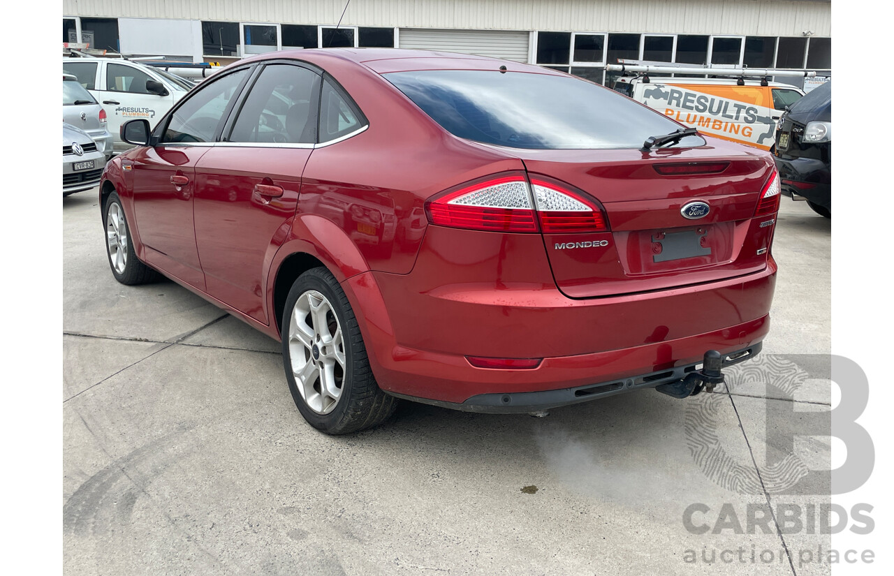 8/2009 Ford Mondeo Zetec MB 5d Hatchback Red 2.0L