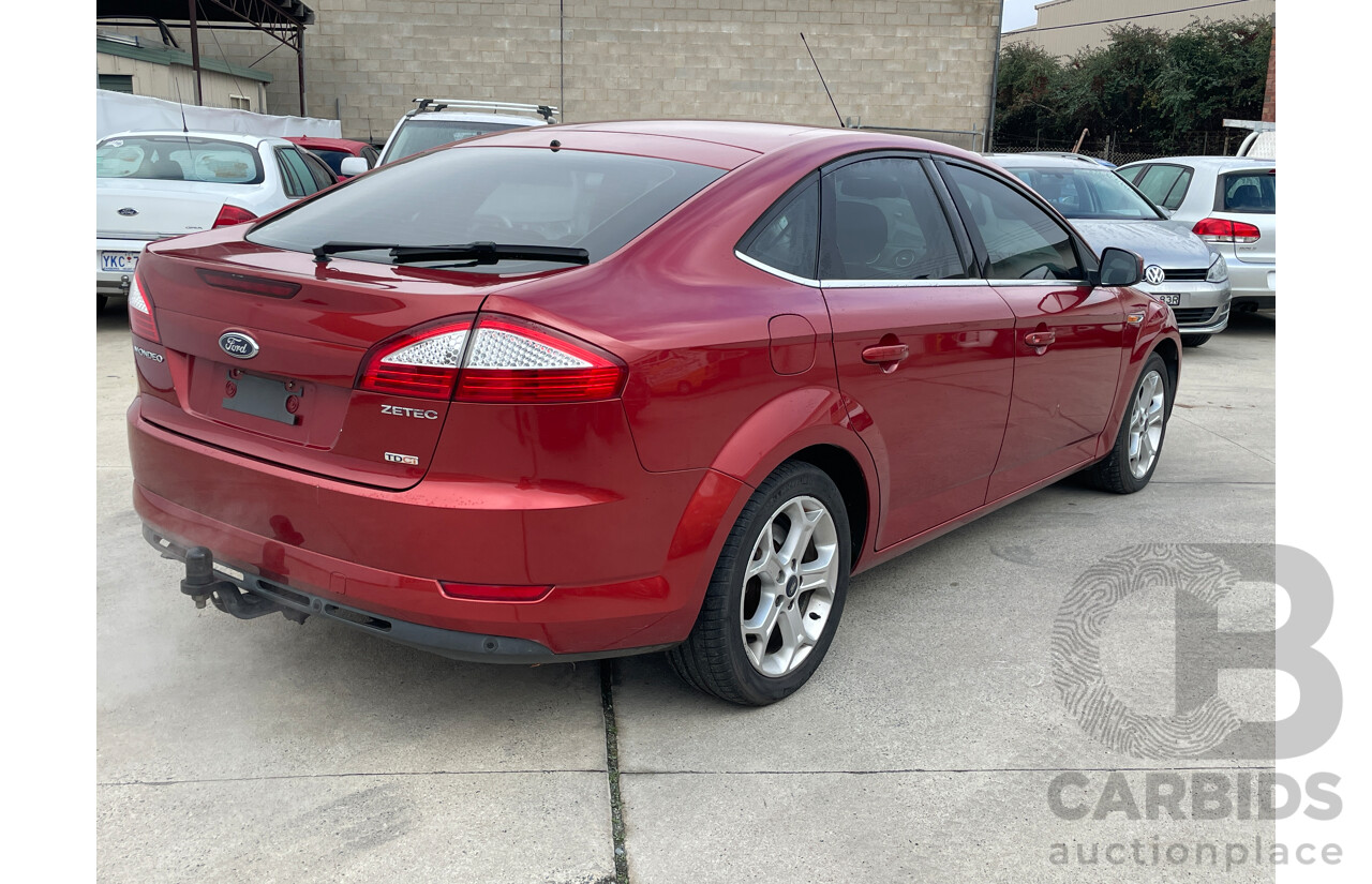 8/2009 Ford Mondeo Zetec MB 5d Hatchback Red 2.0L