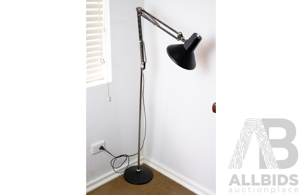 Vintage Luxo Black Standard Lamp