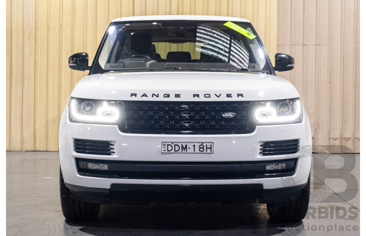 9/2015 Land Rover Range Rover Vogue SE SDV8 LG MY15.5 4d Wagon White Turbo Diesel V8 4.4L