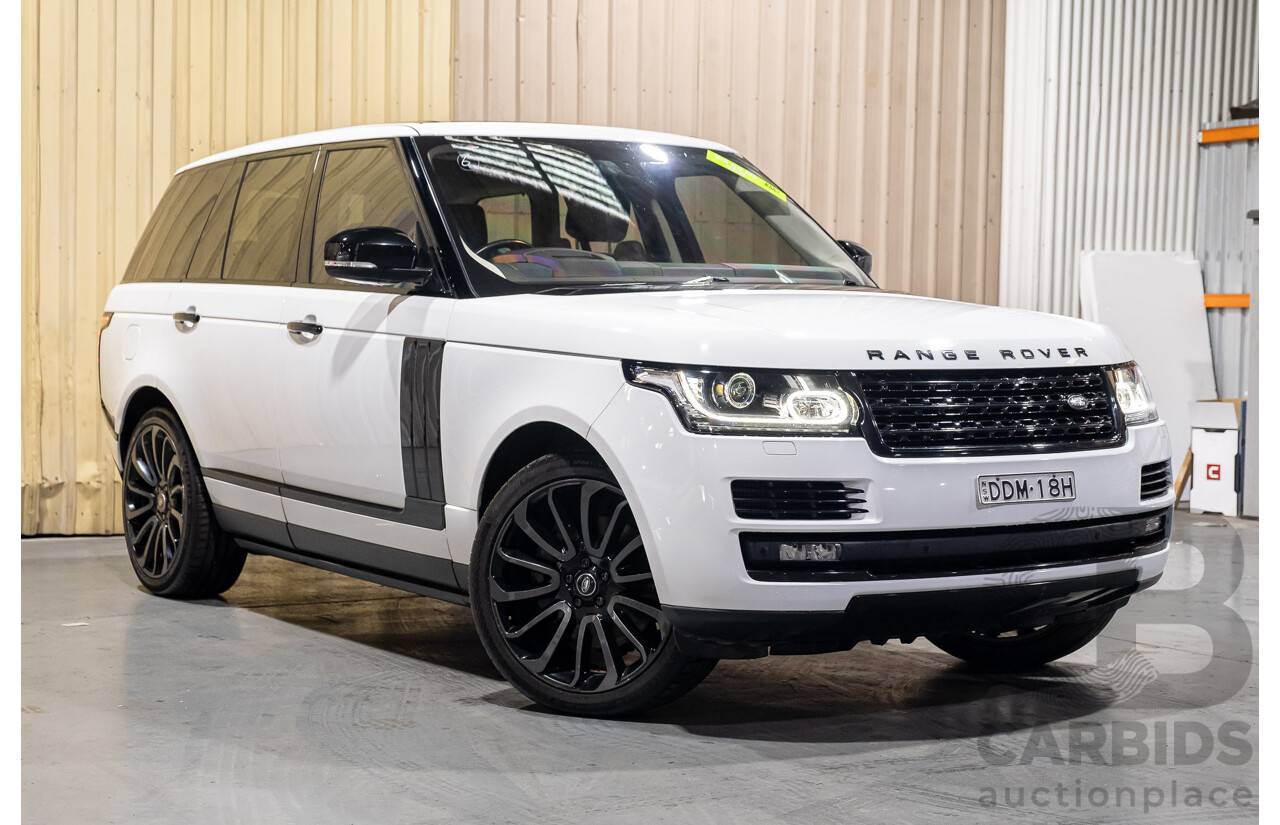 9/2015 Land Rover Range Rover Vogue SE SDV8 LG MY15.5 4d Wagon White Turbo Diesel V8 4.4L