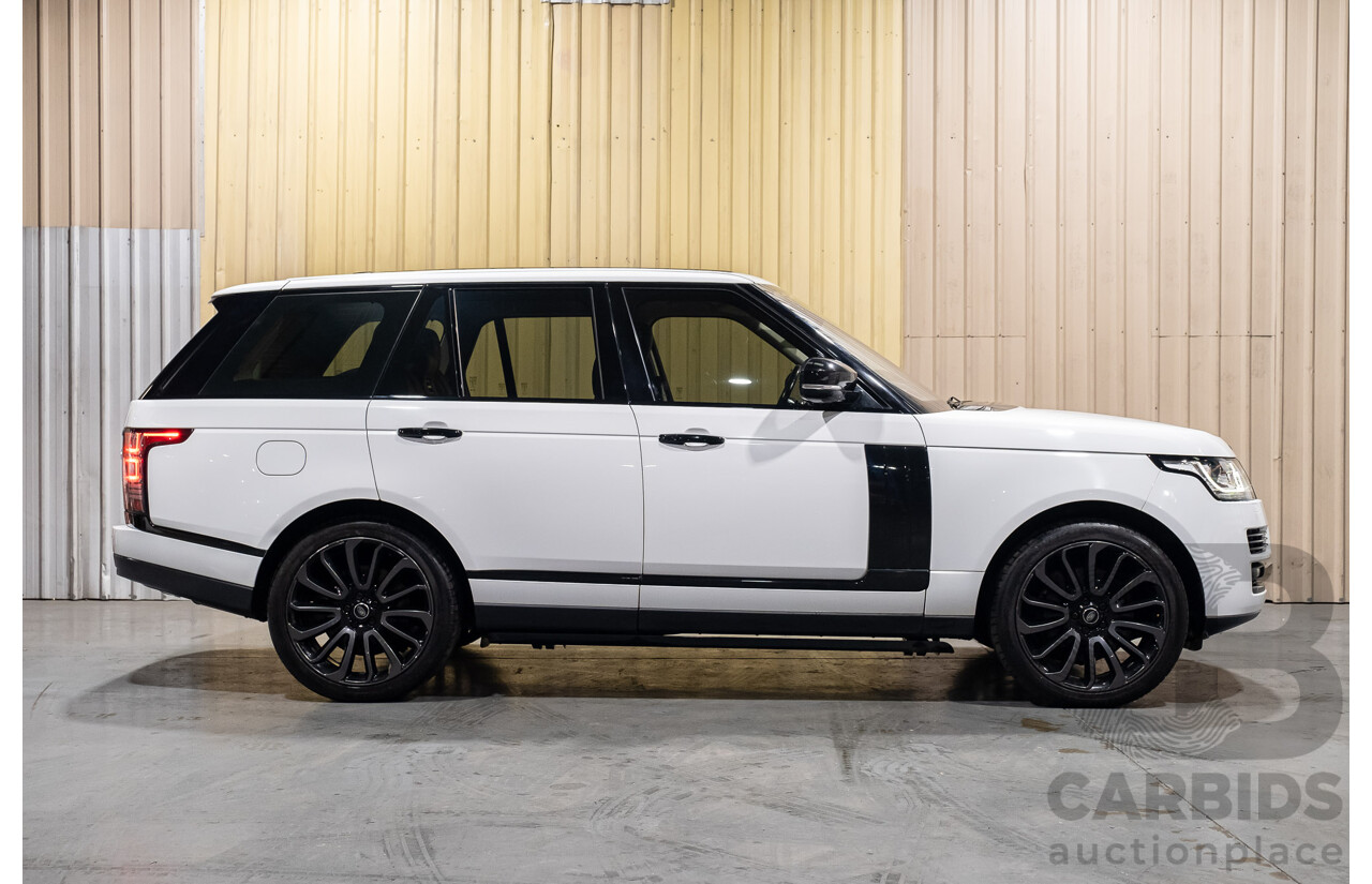 9/2015 Land Rover Range Rover Vogue SE SDV8 LG MY15.5 4d Wagon White Turbo Diesel V8 4.4L