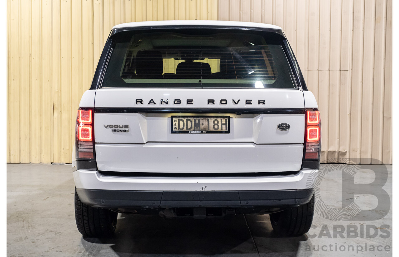 9/2015 Land Rover Range Rover Vogue SE SDV8 LG MY15.5 4d Wagon White Turbo Diesel V8 4.4L