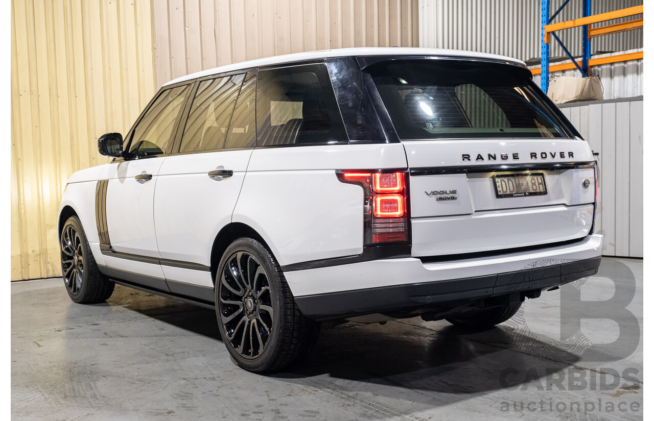 9/2015 Land Rover Range Rover Vogue SE SDV8 LG MY15.5 4d Wagon White Turbo Diesel V8 4.4L