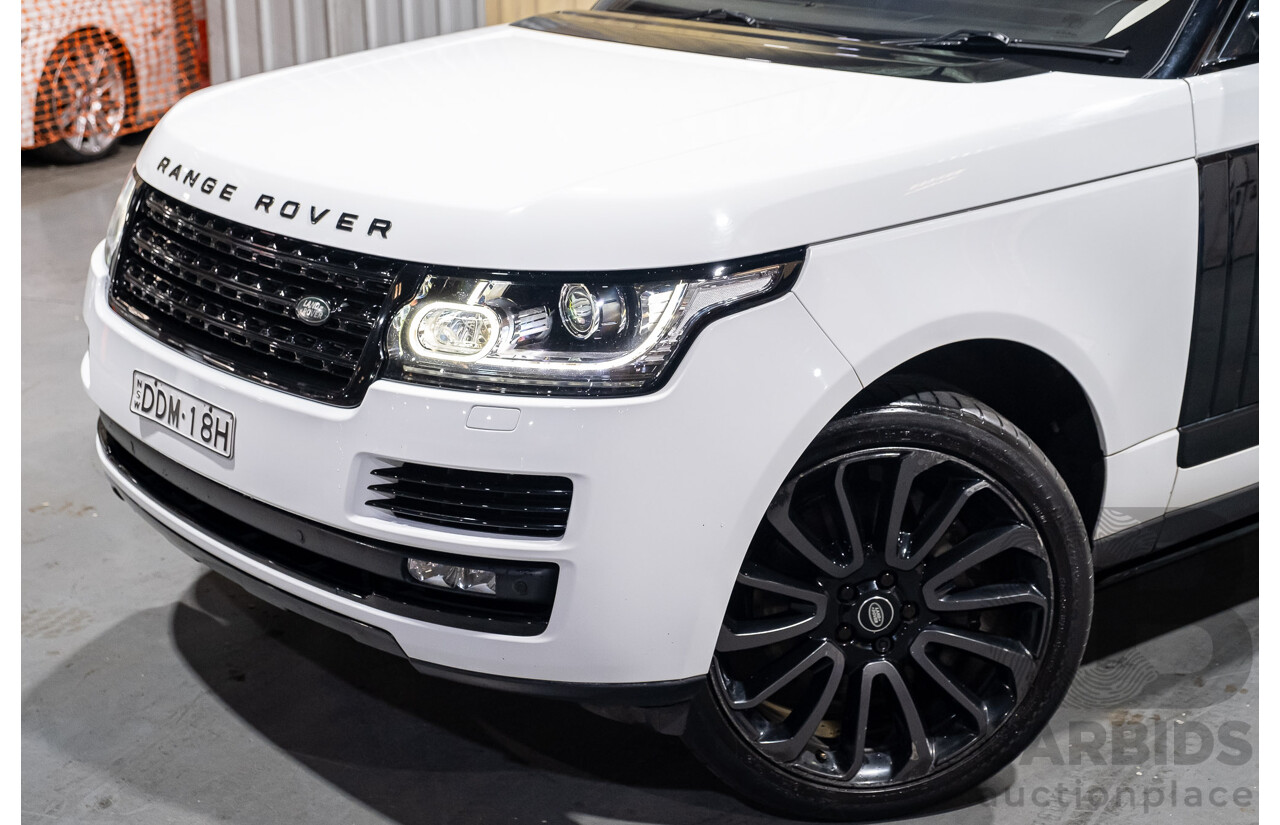 9/2015 Land Rover Range Rover Vogue SE SDV8 LG MY15.5 4d Wagon White Turbo Diesel V8 4.4L