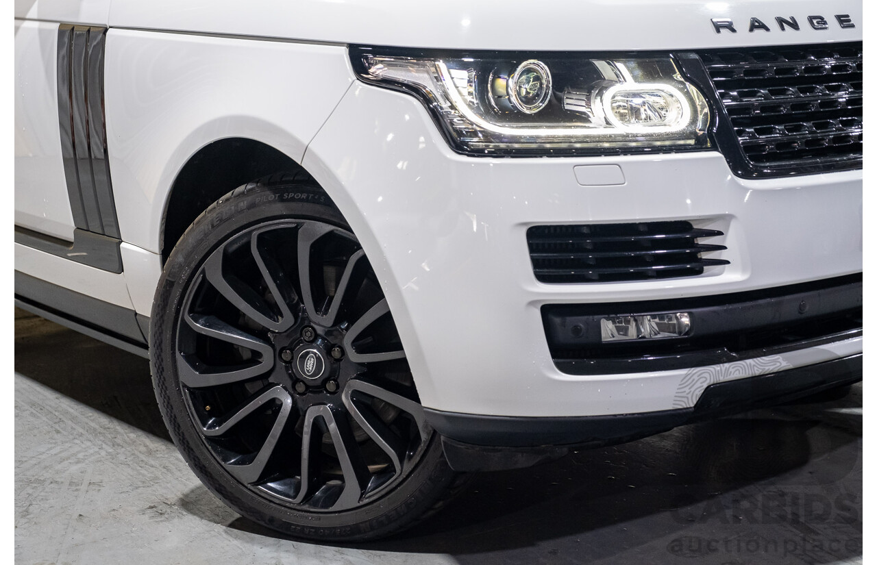 9/2015 Land Rover Range Rover Vogue SE SDV8 LG MY15.5 4d Wagon White Turbo Diesel V8 4.4L