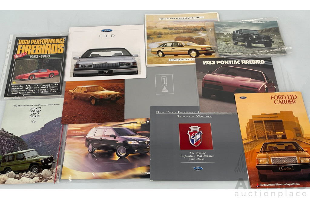 Collection of Automotive Car Brochures