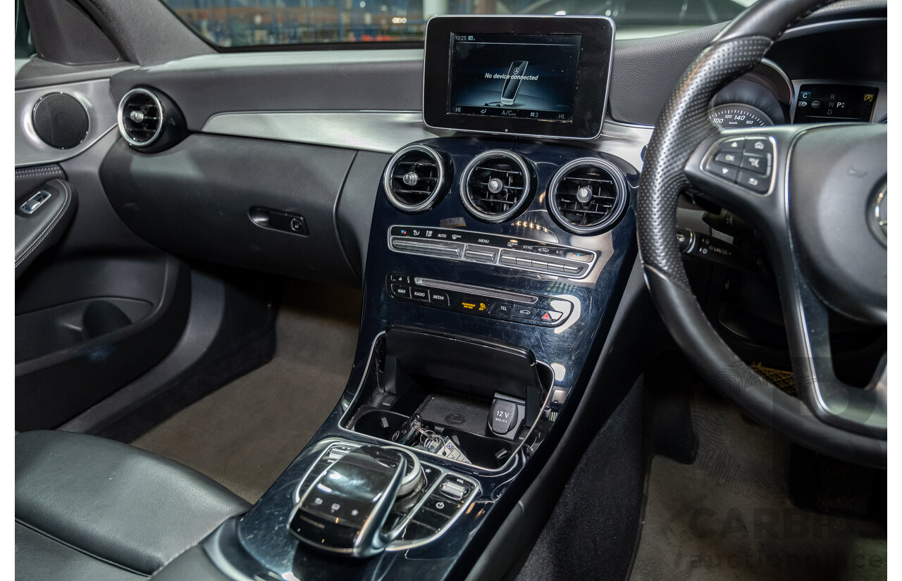 9/2015 Mercedes-Benz C250d W205 MY16 4d Sedan Palladium Silver Metallic Turbo Diesel 2.1L