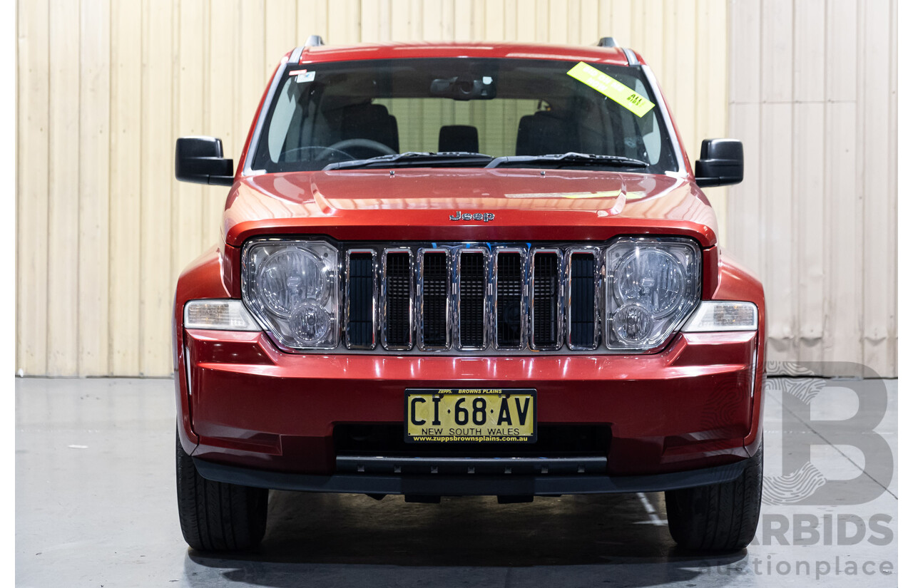 2/2009 Jeep Cherokee Limited (4x4) CRD KK 4d Wagon Metallic Red Turbo Diesel 2.8L