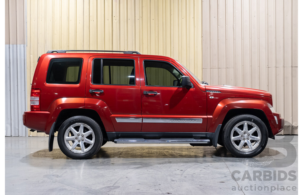 2/2009 Jeep Cherokee Limited (4x4) CRD KK 4d Wagon Metallic Red Turbo Diesel 2.8L