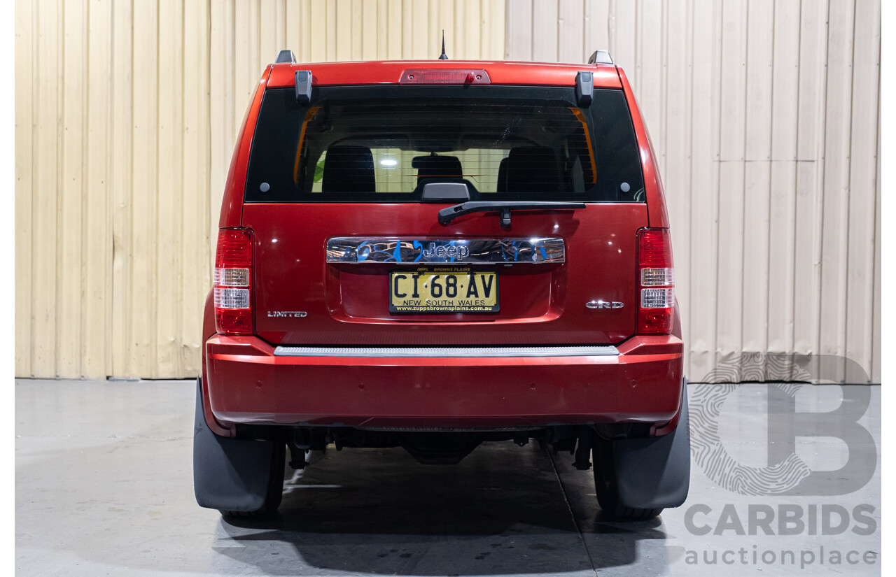 2/2009 Jeep Cherokee Limited (4x4) CRD KK 4d Wagon Metallic Red Turbo Diesel 2.8L