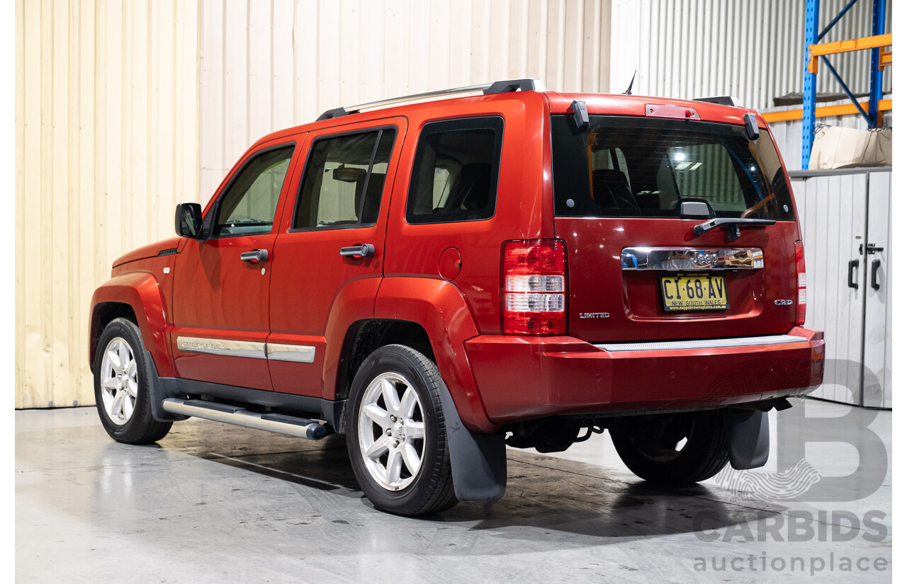 2/2009 Jeep Cherokee Limited (4x4) CRD KK 4d Wagon Metallic Red Turbo Diesel 2.8L