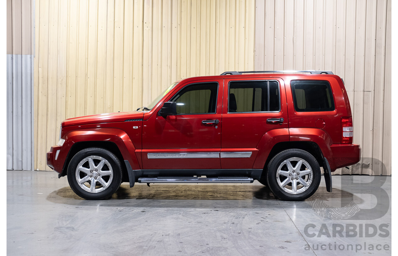 2/2009 Jeep Cherokee Limited (4x4) CRD KK 4d Wagon Metallic Red Turbo Diesel 2.8L