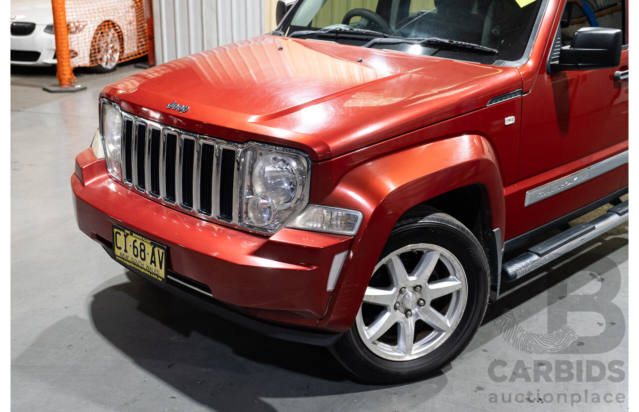 2/2009 Jeep Cherokee Limited (4x4) CRD KK 4d Wagon Metallic Red Turbo Diesel 2.8L