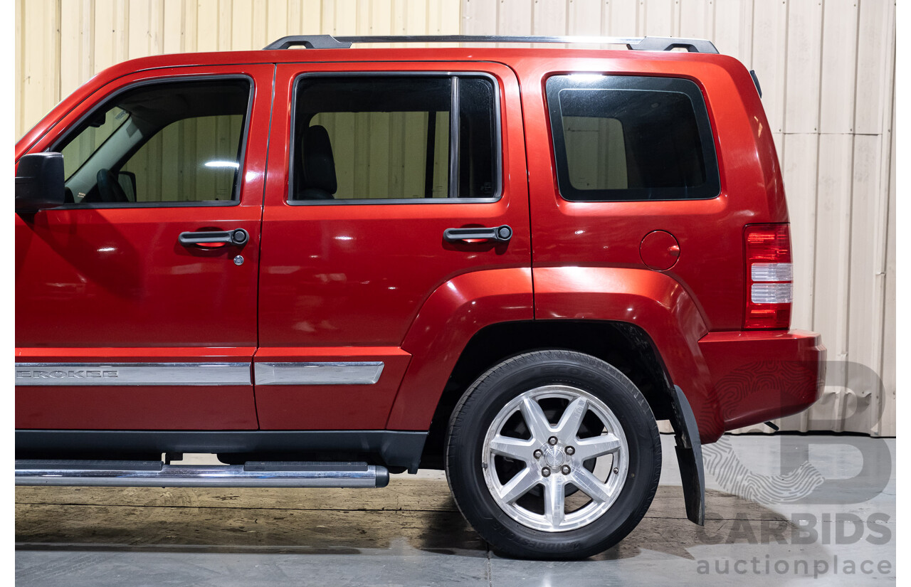 2/2009 Jeep Cherokee Limited (4x4) CRD KK 4d Wagon Metallic Red Turbo Diesel 2.8L