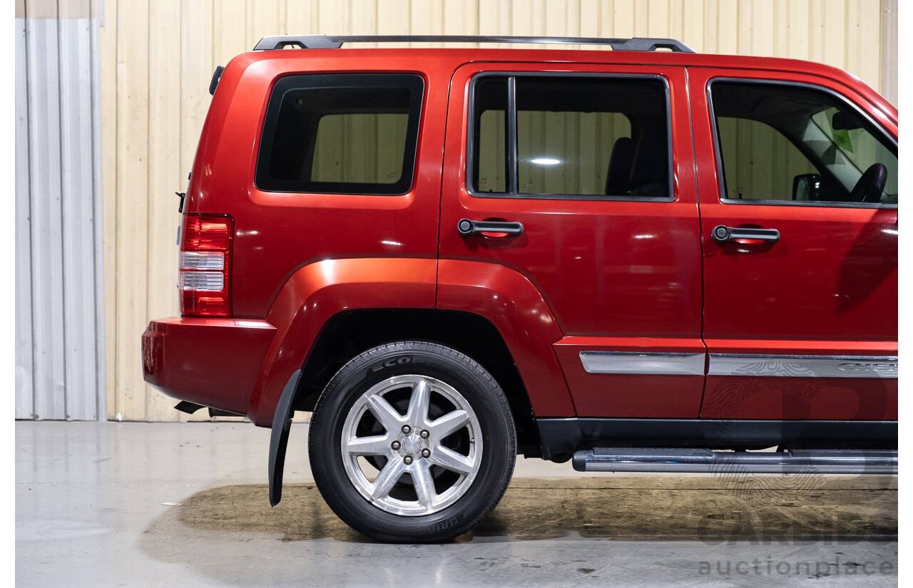 2/2009 Jeep Cherokee Limited (4x4) CRD KK 4d Wagon Metallic Red Turbo Diesel 2.8L