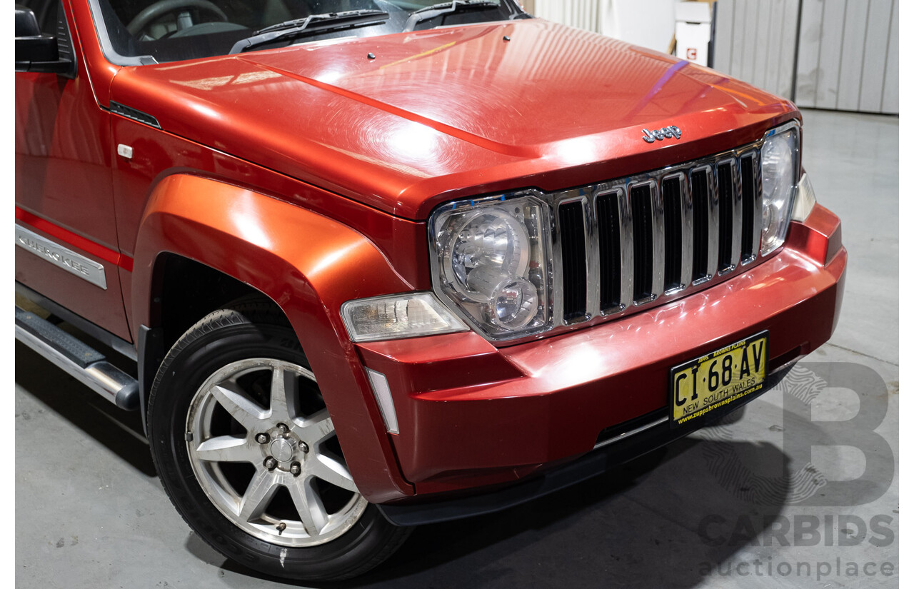 2/2009 Jeep Cherokee Limited (4x4) CRD KK 4d Wagon Metallic Red Turbo Diesel 2.8L