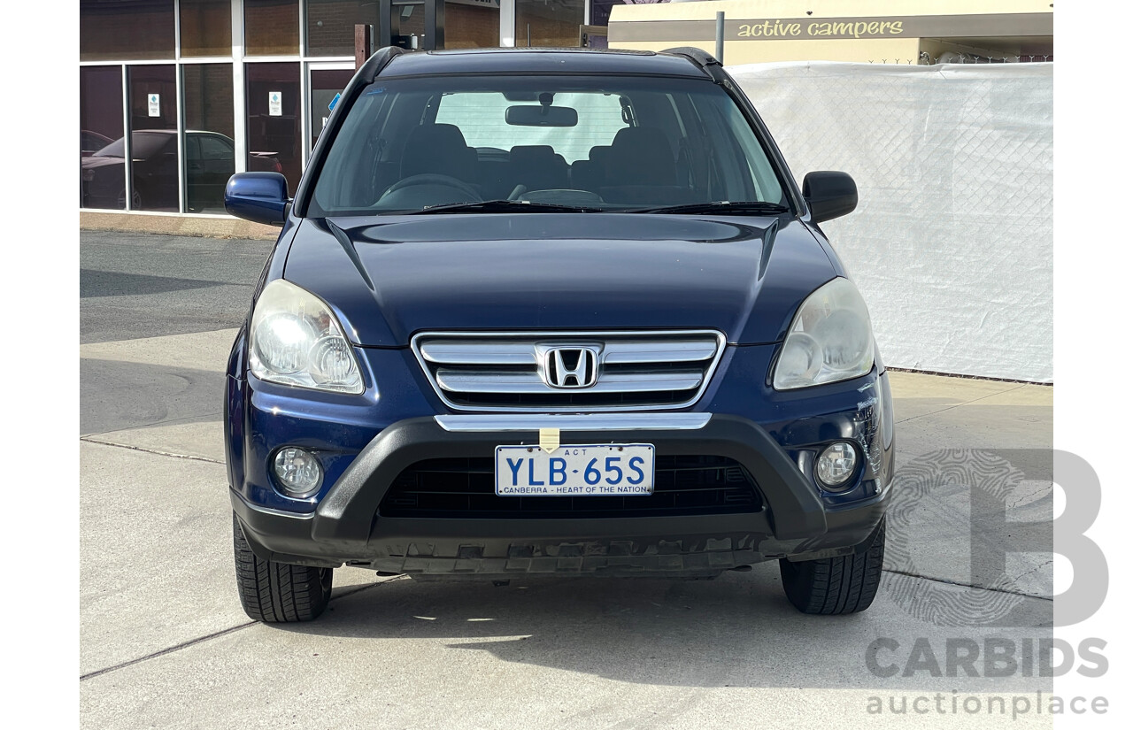 2/2005 Honda CRV (4x4) Sport 2005 UPGRADE 4d Wagon Blue 2.4L