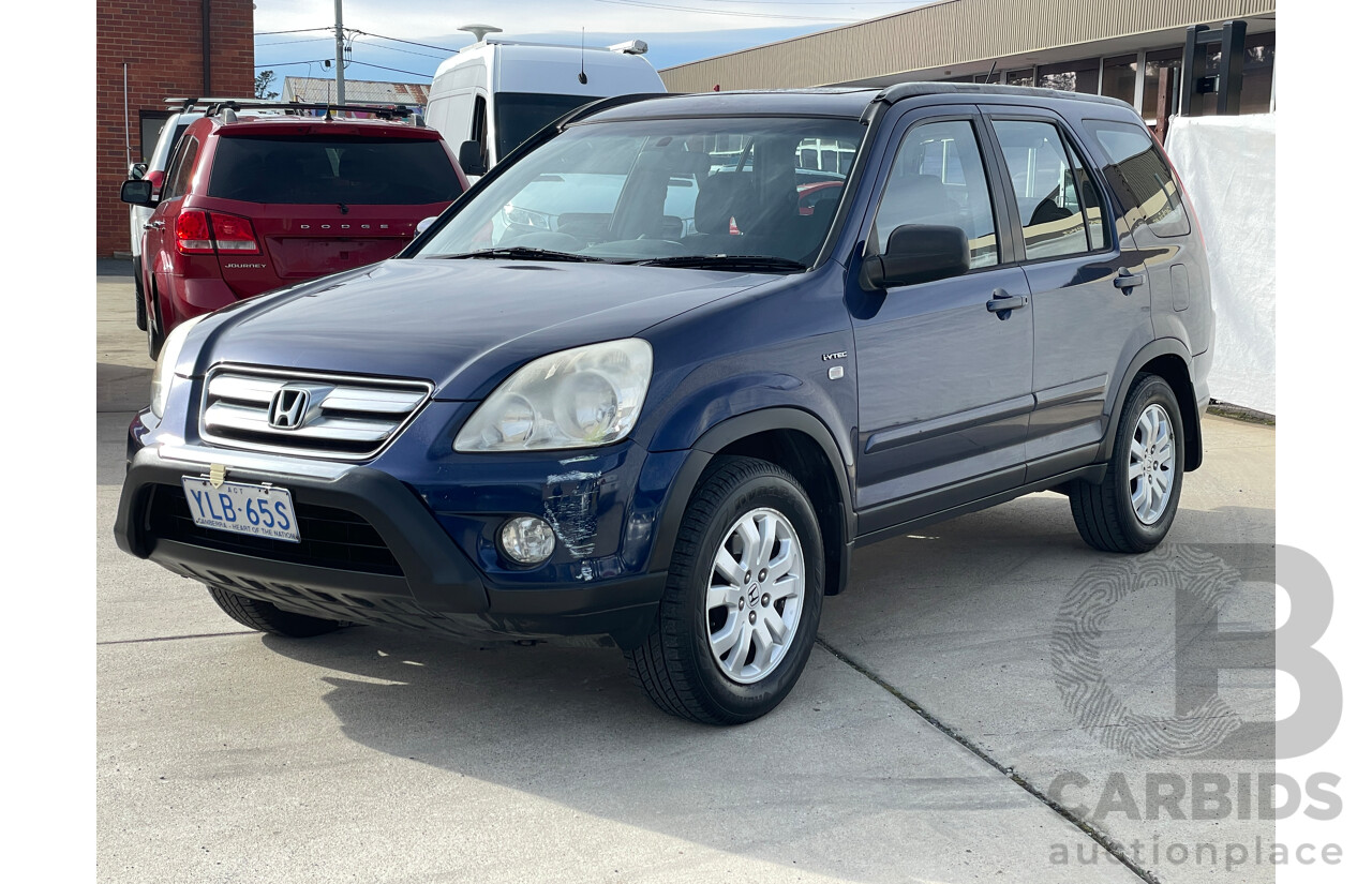 2/2005 Honda CRV (4x4) Sport 2005 UPGRADE 4d Wagon Blue 2.4L