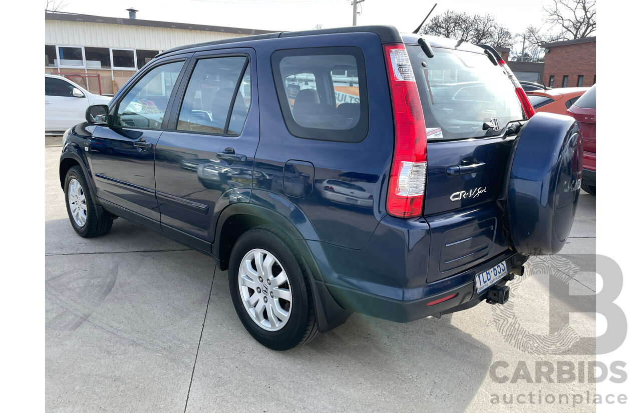 2/2005 Honda CRV (4x4) Sport 2005 UPGRADE 4d Wagon Blue 2.4L