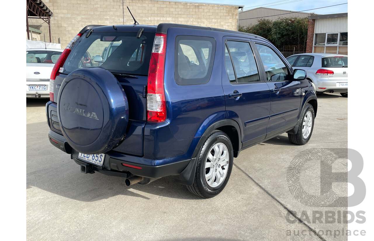 2/2005 Honda CRV (4x4) Sport 2005 UPGRADE 4d Wagon Blue 2.4L