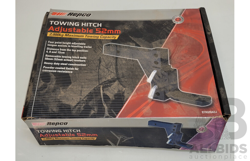 Repco Towing Hitch Adjustable Reach 52mm