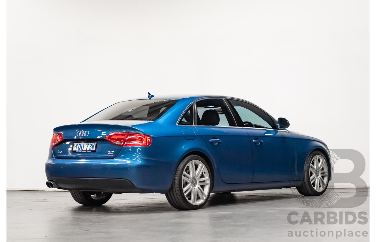 6/2009 Audi A4 2.0 TFSI Quattro B8 (8K) 4d Sedan Blue 2.0L Turbo