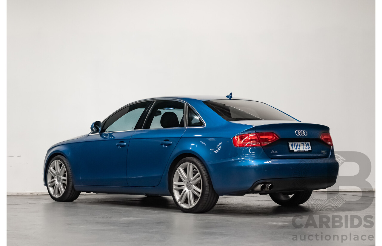 6/2009 Audi A4 2.0 TFSI Quattro B8 (8K) 4d Sedan Blue 2.0L Turbo