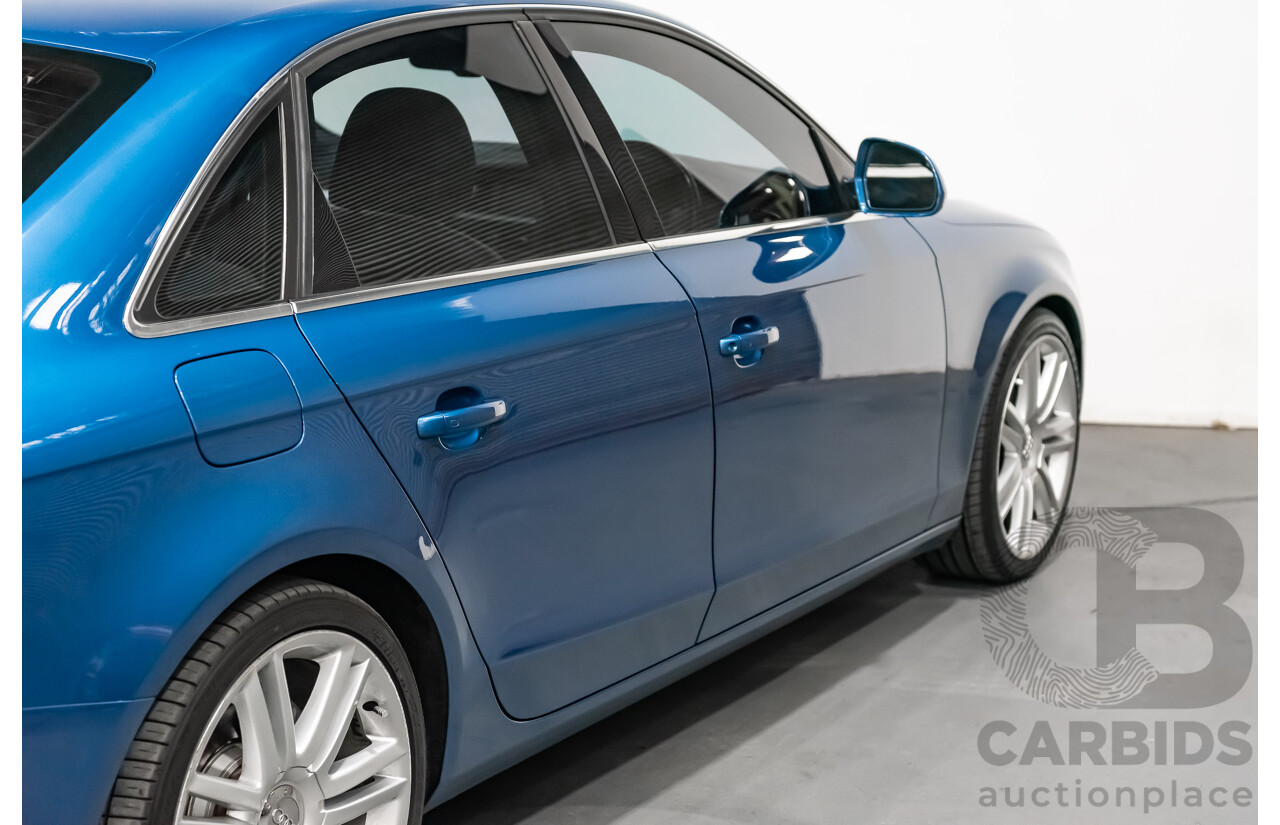 6/2009 Audi A4 2.0 TFSI Quattro B8 (8K) 4d Sedan Blue 2.0L Turbo