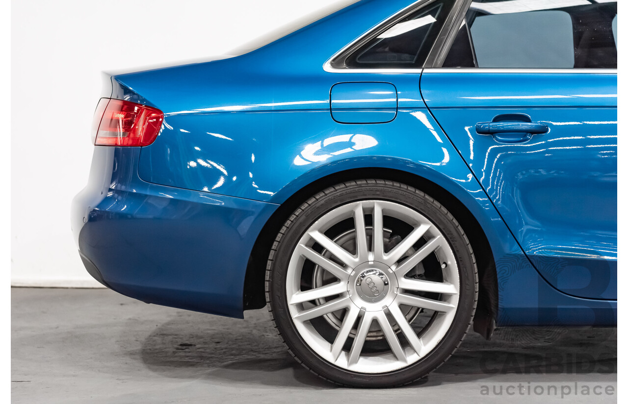 6/2009 Audi A4 2.0 TFSI Quattro B8 (8K) 4d Sedan Blue 2.0L Turbo