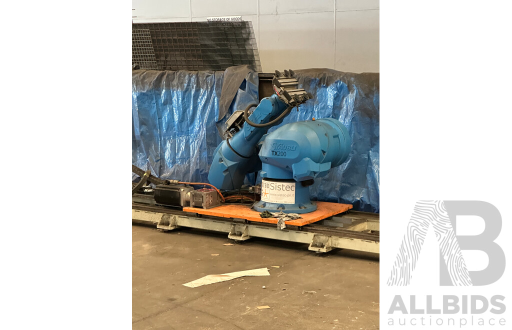 "2010 LAG GBS R 100-3000"  100Ton Press Brake with 6 Axis Staubli TX200 Robot