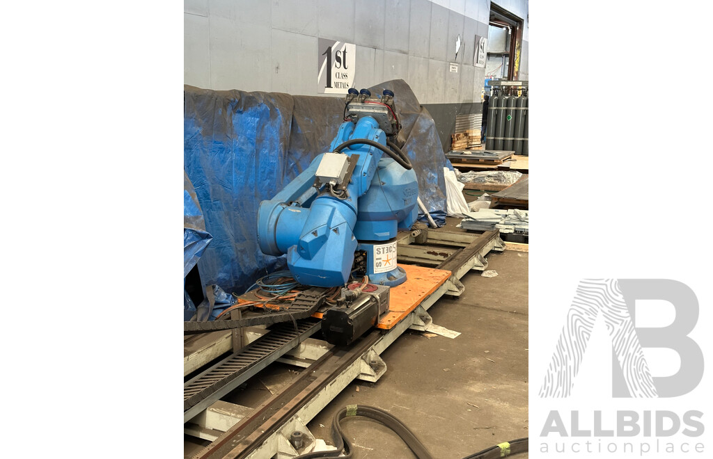"2010 LAG GBS R 100-3000"  100Ton Press Brake with 6 Axis Staubli TX200 Robot