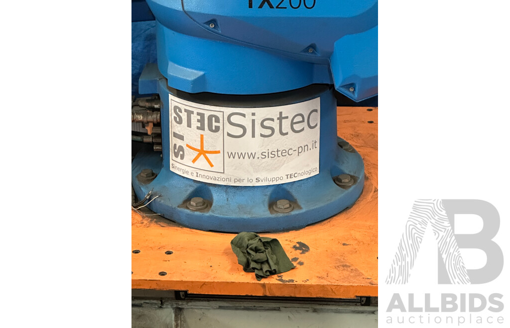 "2010 LAG GBS R 100-3000"  100Ton Press Brake with 6 Axis Staubli TX200 Robot
