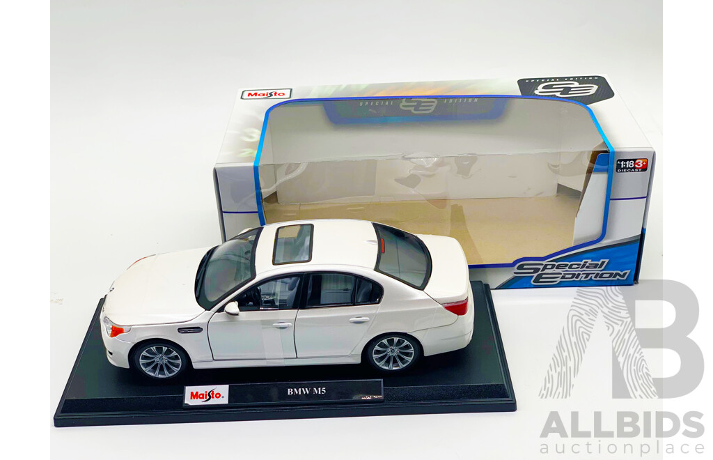 Maisto Special Edition 2005 BMW M5 E60 (White) 1:18 - New