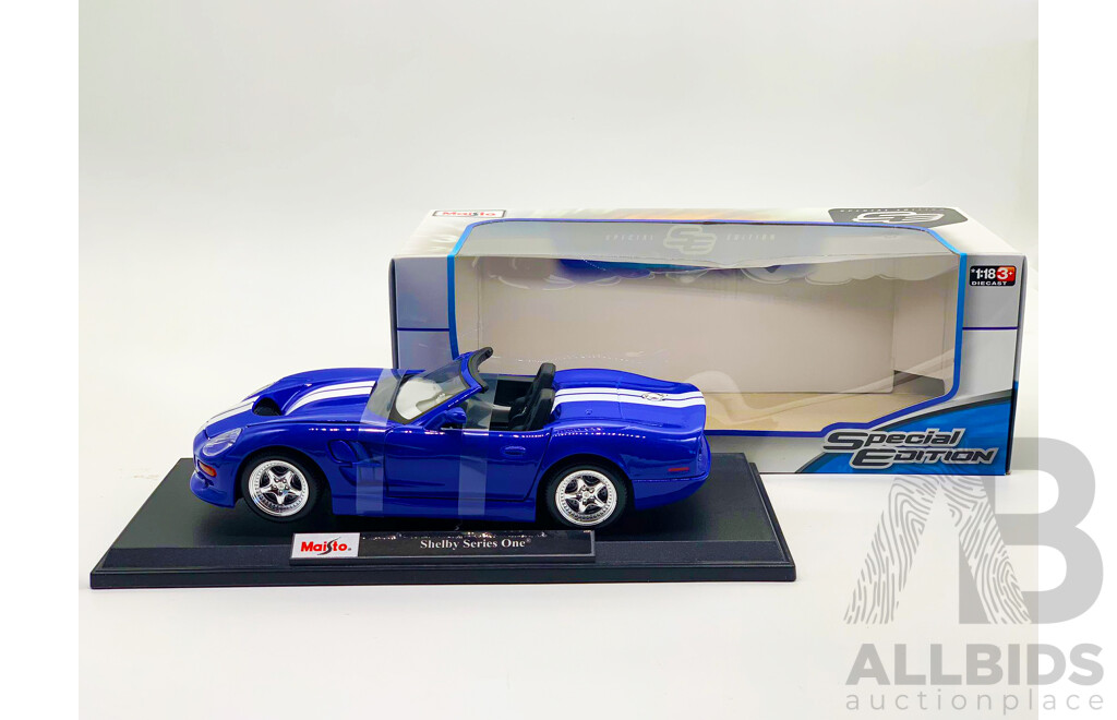 Maisto Special Edition 1999 Shelby Series 1 (Blue Violet) 1:18 - New