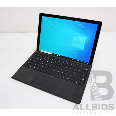 Microsoft (1724) Surface Pro 4 Intel Core I5 (6300U) 2.40GHz-3.0GHz 2-Core CPU 128GB 12.3-Inch Touchscreen Detachable Laptop W/ Power Supply