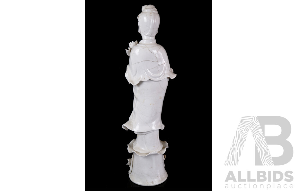 Vintage Chinese Blanc de Chine Figure of Guanyin