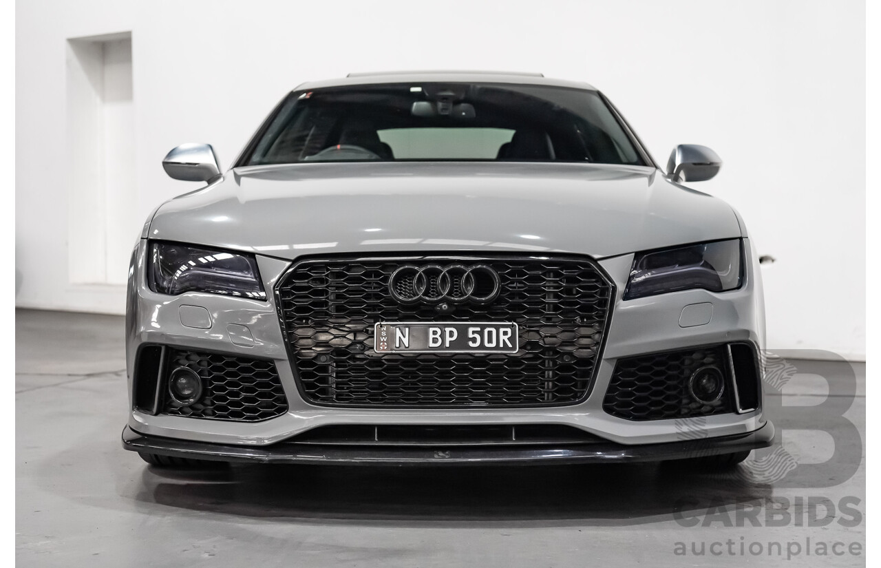 9/2013 Audi S7 Sportback 4.0 TFSI LE 4G MY14 5d Hatchback Nardo Grey Twin Turbo V8 4.0L