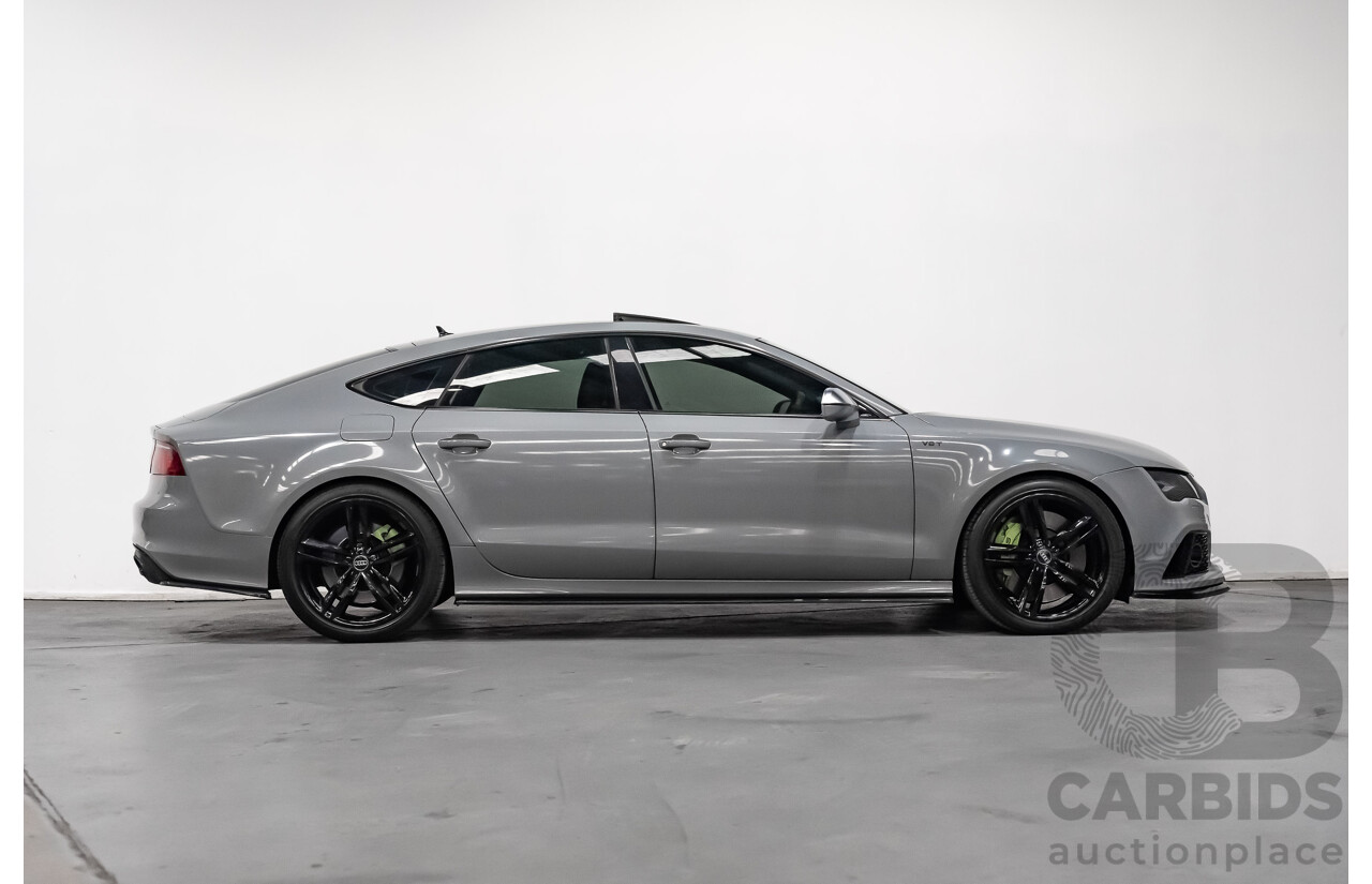 9/2013 Audi S7 Sportback 4.0 TFSI LE 4G MY14 5d Hatchback Nardo Grey Twin Turbo V8 4.0L