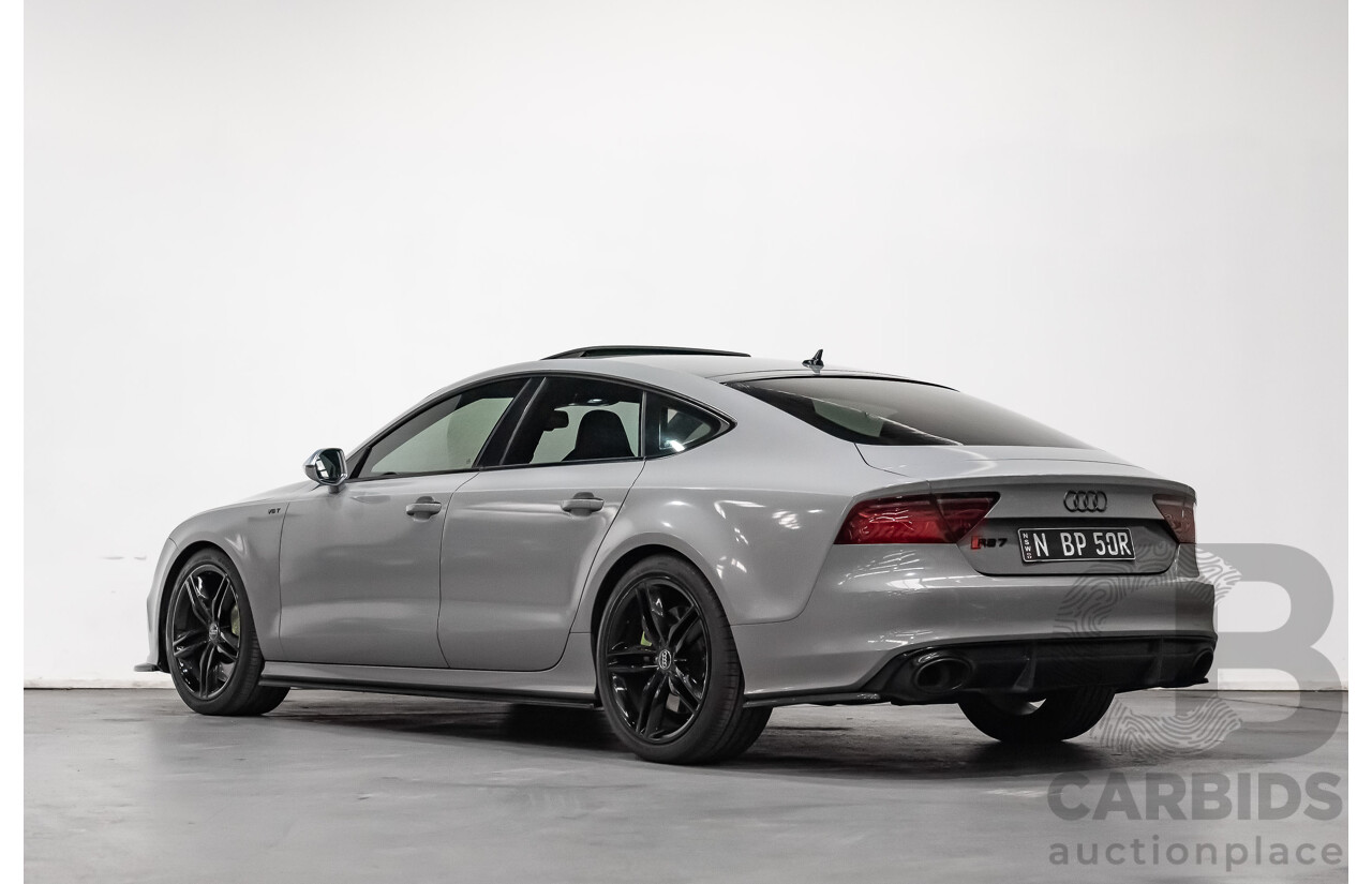 9/2013 Audi S7 Sportback 4.0 TFSI LE 4G MY14 5d Hatchback Nardo Grey Twin Turbo V8 4.0L