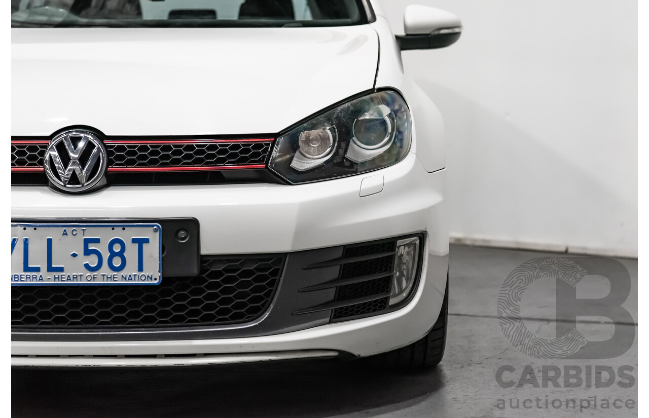 8/2011 Volkswagen Golf GTi 1K MY11 5d Hatchback White 2.0L Turbo
