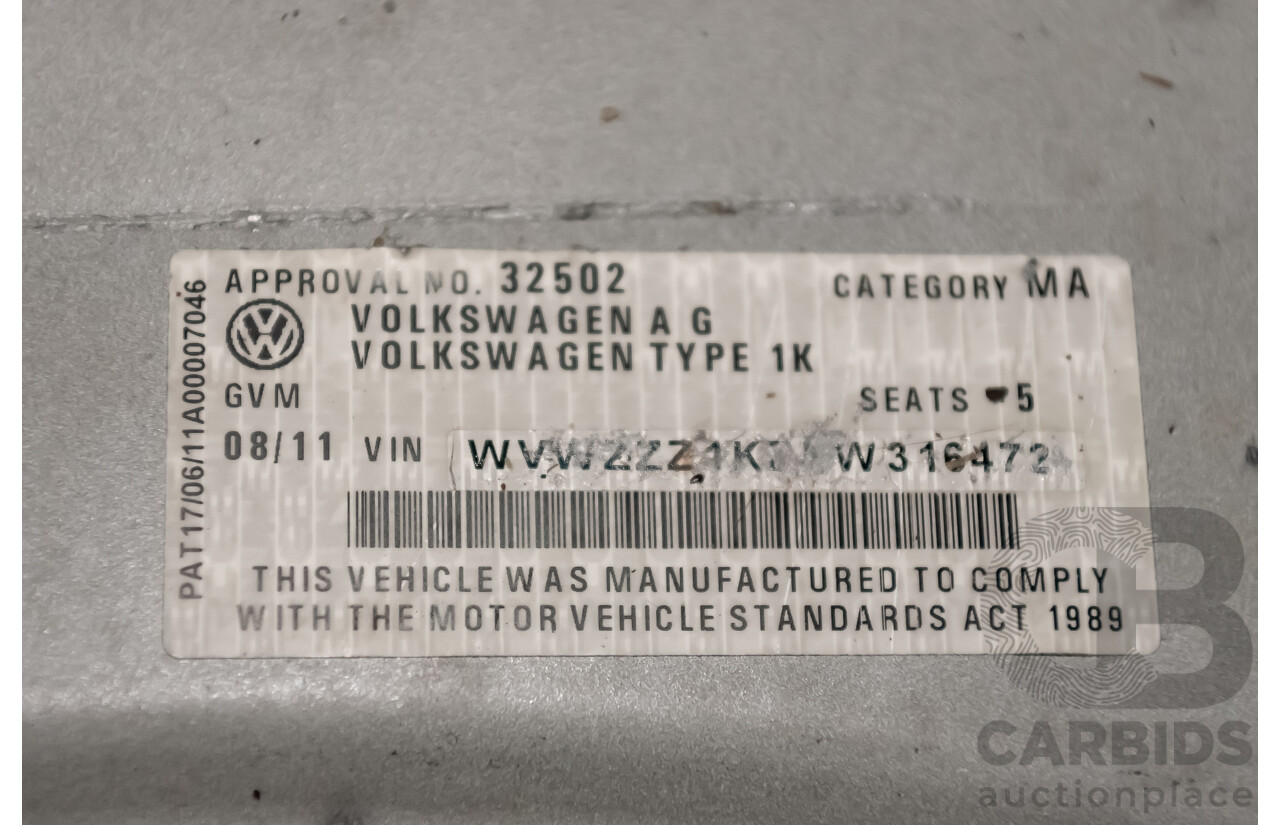 8/2011 Volkswagen Golf GTi 1K MY11 5d Hatchback White 2.0L Turbo