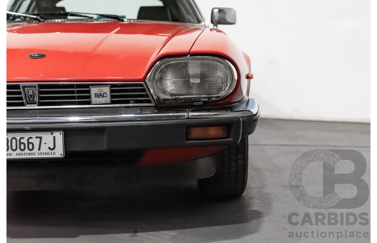 1/1986 Jaguar XJS V12 2d Coupe Red 5.3L V12