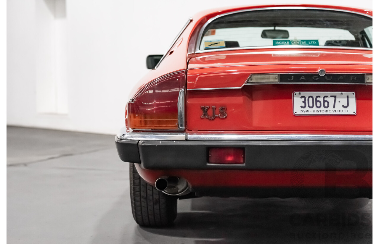 1/1986 Jaguar XJS V12 2d Coupe Red 5.3L V12