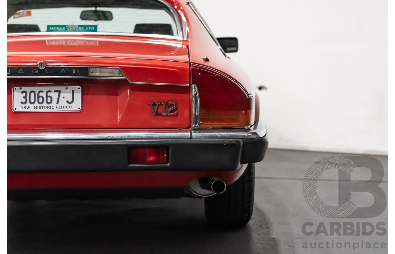 1/1986 Jaguar XJS V12 2d Coupe Red 5.3L V12