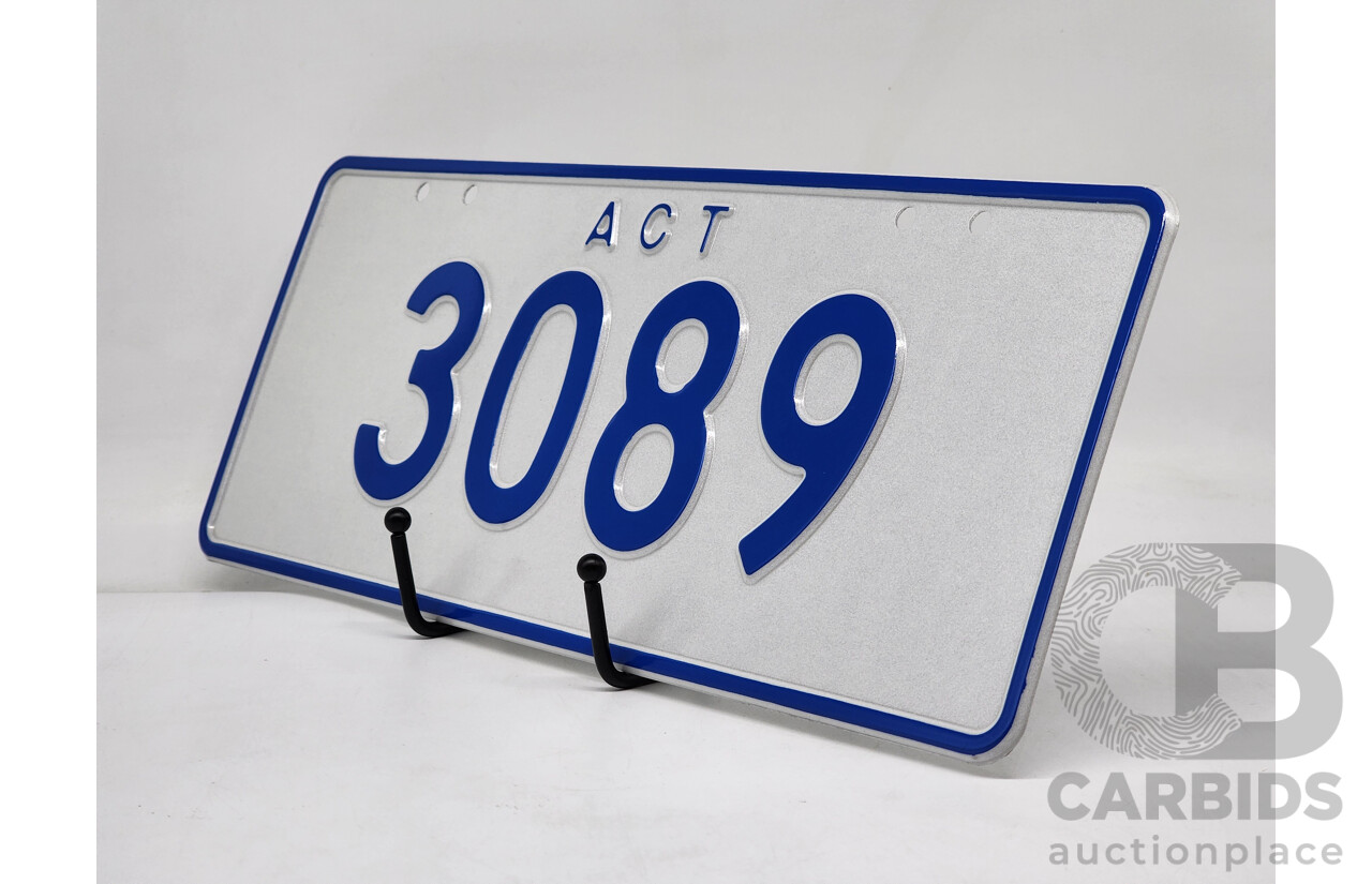 ACT 4 - Digit Numerical Number Plate - 3089