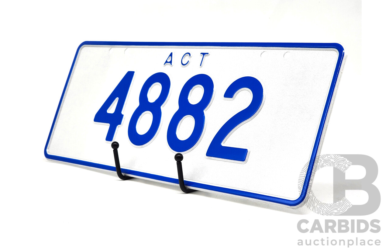 ACT 4 - Digit Numerical Number Plate - 4882