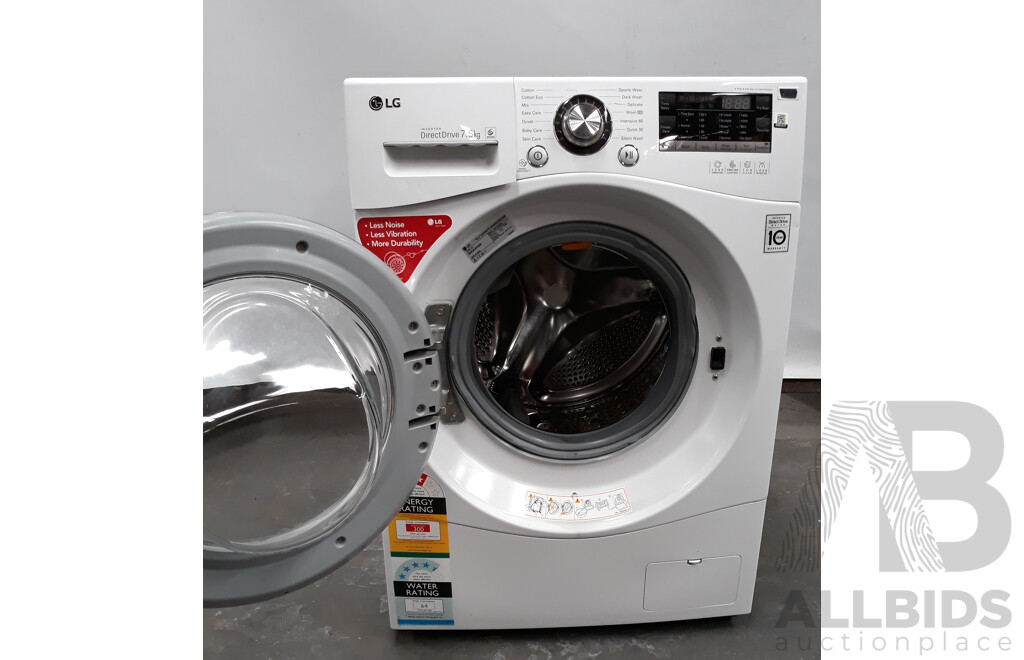 LG Direct Drive Front Loader Washing Machine 7.5kg