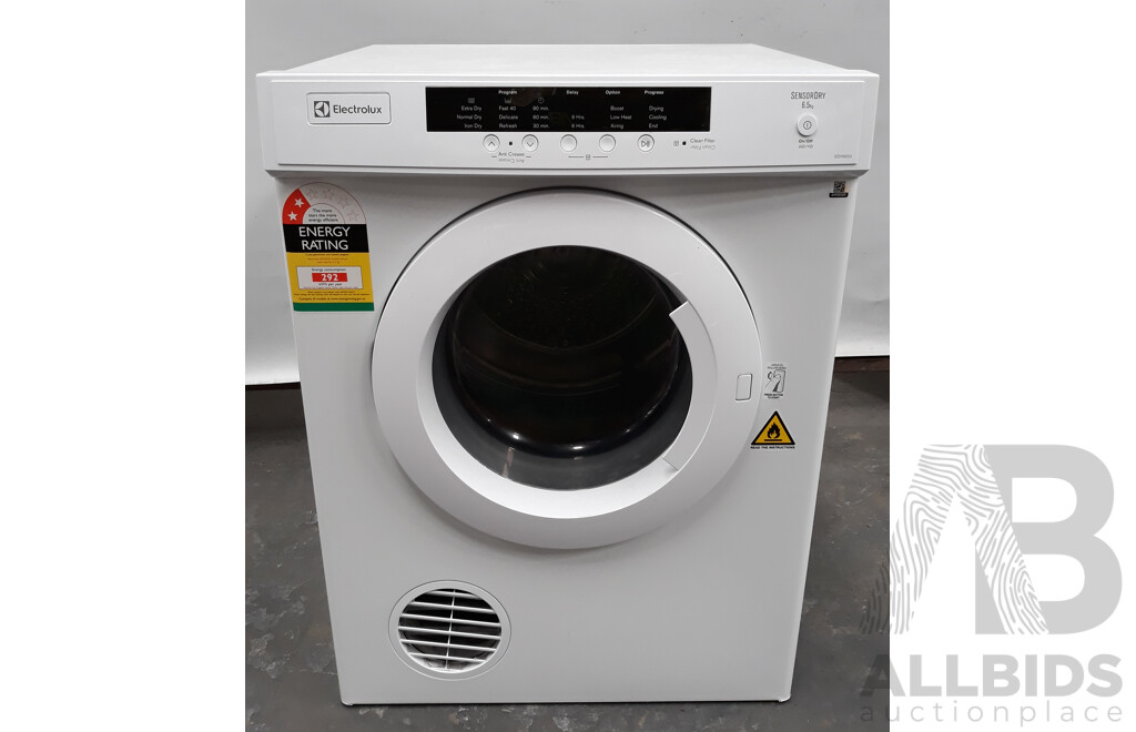 Electrolux 6.5kg Sensor Dry Clothes Dryer